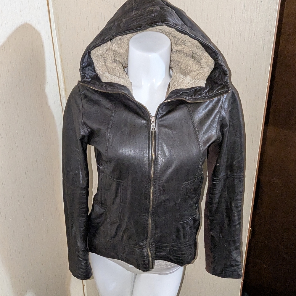 Women's Black Hooded Jacket